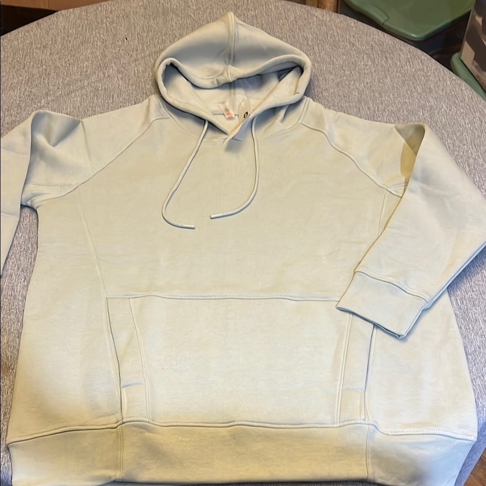 Mono B Cream and Green Raglan Hoodie
